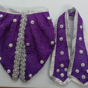 designer purple color laddugopal  / yugal Sarkar dhoti patka 5 no.