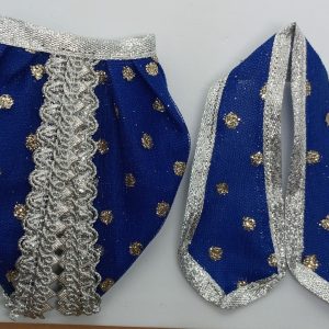 Royal blue embroidered designer laddugopal  / yugal Sarkar dhoti patka 5no.