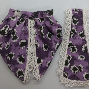 Cotton Laddu gopal Ji dhoti patka purple color